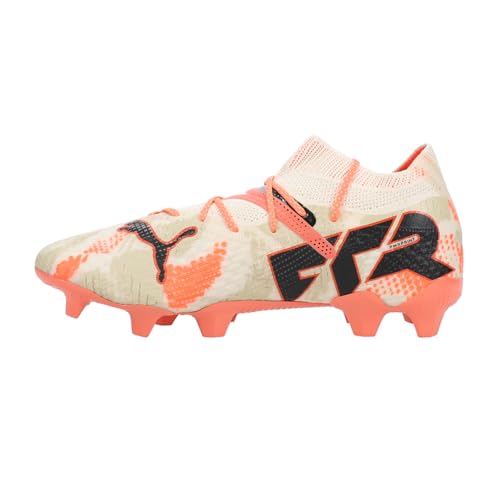PUMA Mens Future 7 Ultimate Gk Firm GroundArtificial Ground Soccer Cleats - Off White, Orange - Size 10 M3
