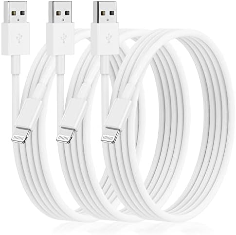 3Pack [Apple MFi Certified] Long iPhone Charging Cable 10ft-Apple Lightning to USB Cable Wire - 10 Foot iPhone USB Charger Cords for iPhone 14 13 12Pro/Pro Max XR X 8 7 6 5 Plus SE