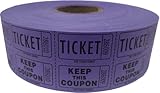 Double Raffle Ticket Roll : roll of 2000-Purple (Purple)