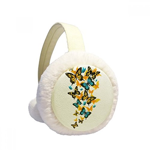 Orejeras de invierno de felpa con diseño de mariposas un regalo unisex original