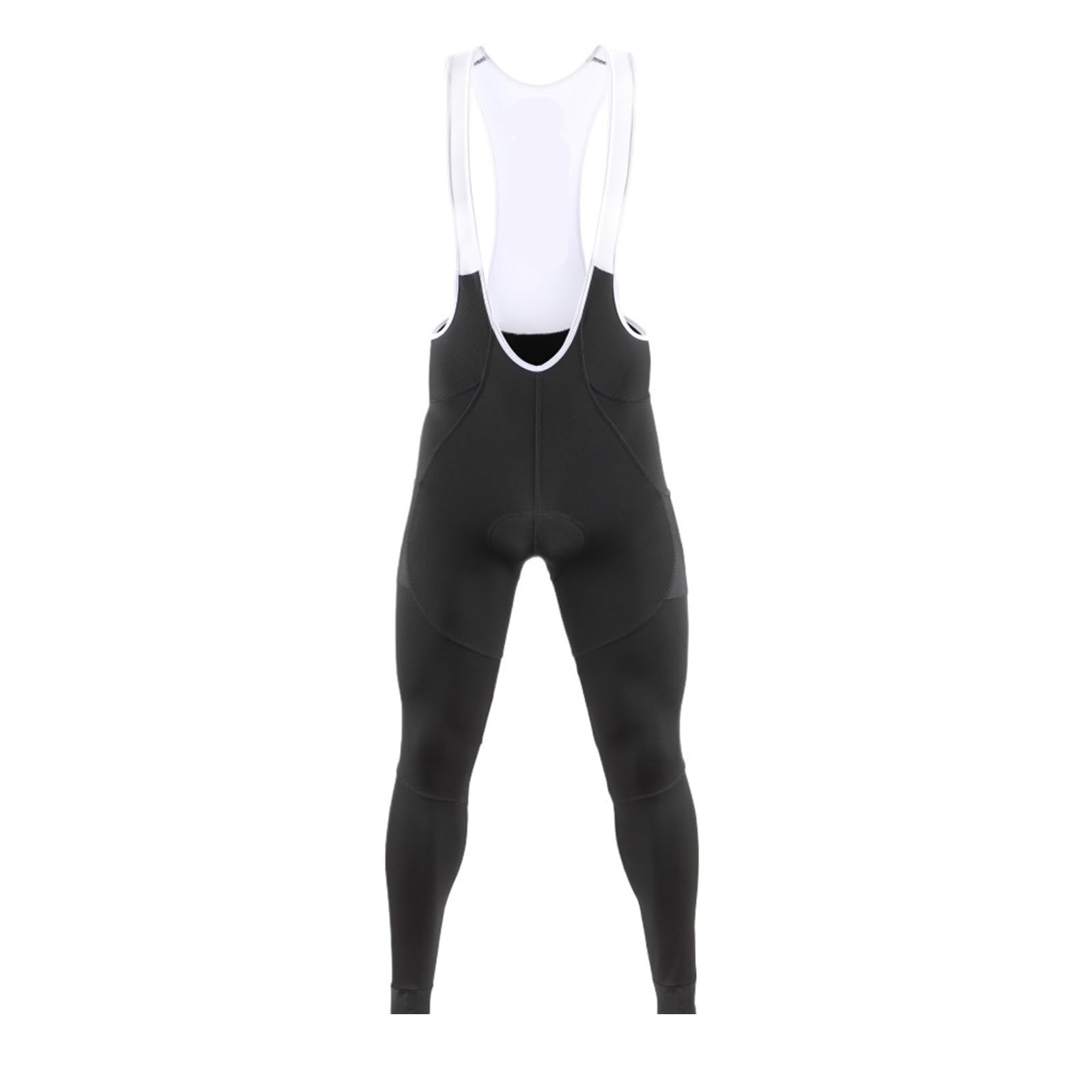 Culote Largo Ciclismo Pantalones con tirantes de ciclismo for hombre, pantalones térmicos de lana con almohadilla de secado rápido for invierno, medias largas con pechera de gama alta Culote Con Tiran