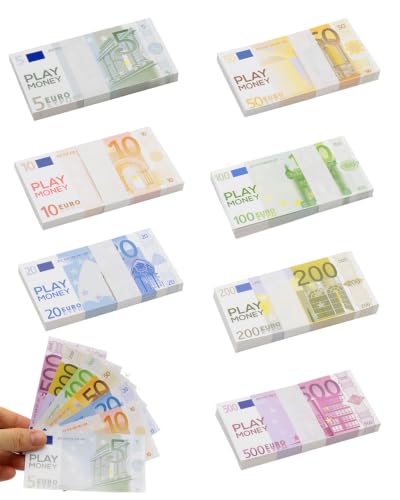 RAMGLYO Argent Factice 70 Pièces, Faux Billets de Banque Jouet (7 Modèles de 10) | Ultra Réaliste pour Apprendre à Compter, Idéal pour Jeu de Marchande, Épicerie et Rôle Éducatif