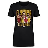 500 LEVEL Ilia Topuria UFC Shirt for Women - Ilia Topuria El Matador WHT (Black, Medium)
