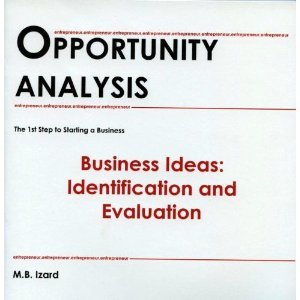 Paperback Opportunity Analysis : Business Ideas: Identification and Evaluation Book
