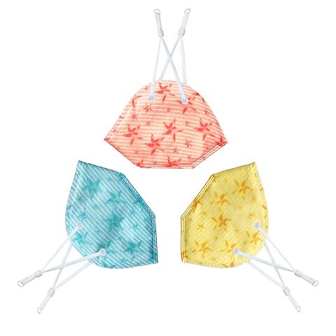 NANOFIBER INDIA reusable N95 face mask for Boys Girls, Medium Size pack of 3,(10-15 years)| FFP2, light weight and breathable Nanotechnology filter | Tested at International labs