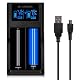 Akku-Ladegerät Navaris Dual für Lithium-Batterien mit LCD-Display