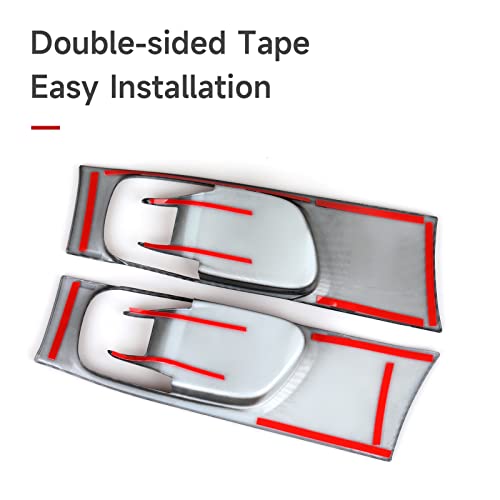 Image of Car Inner Door Handle Bowl Decals for 2022 2023 2024 2025 2026 Honda Civic 11th Gen Accessories ABS Carbon Fiber Interior Stickers