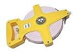 HKB Maßband 1 Stück HKB ® 1 Stück Maßband, 50 Meter Bandmaß mit Fiberglasband, Kunststoff gelb mit ergonomischem Handgriff, ausklappbare Kurbel, 2 Skalen: Meter und Feet, Hersteller HKB, Artikel-Nr. 50773