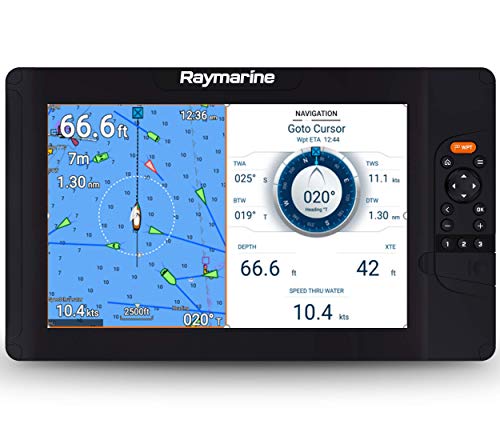 Raymarine Element 12 HV with HV-100 Transducer and Navionics+ US and Canada Charts, Black, 12\" with HV-100 and Navionics+ Charts - Thumbnail 5