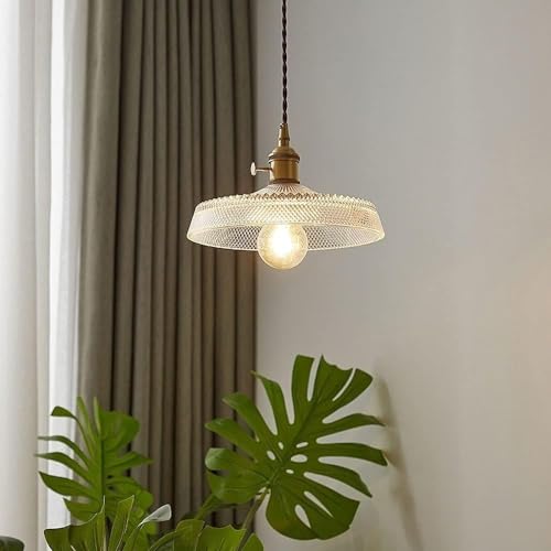Suspension verre japonais luminaire poétique E27 lustre chaleureux pour maison sereine