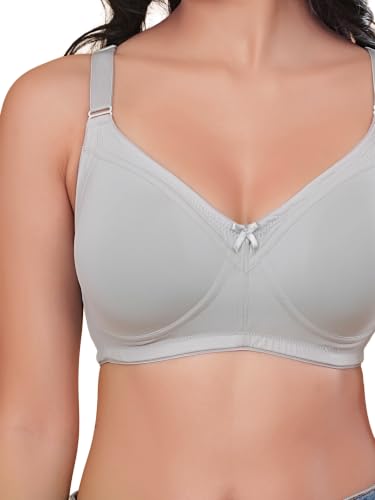 Image of Womens Seamless Padded Bra | Non Wired | Detachable Straps | Everyday Comfort | Full Coverage