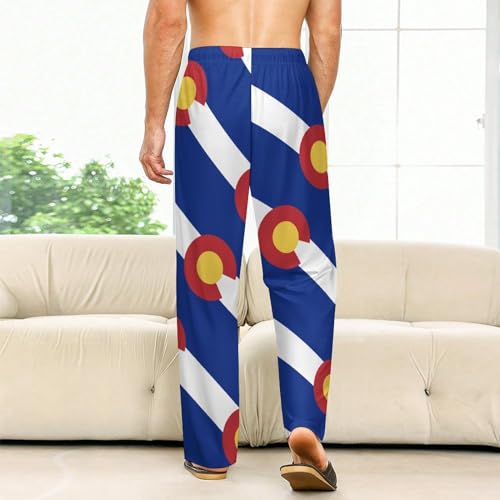 Colorado Flag Soft Pajama Pants Casual Lounge Pants Joggers Pj Bottoms with Pockets for Men Women2