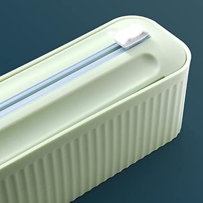Cling Film Dispenser,cling Film Cutter Wrap Dispenser Wrap Dispenser For Kitchen Drawer,Hangable And Easily Fits In Drawer Cutting(Mint Green)