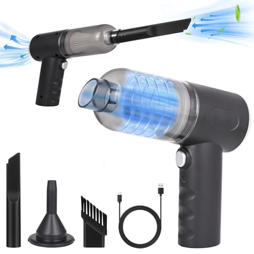 Image of 3-in-1 Handheld Vacuum 3 Attachment & Blower with USB Charging - Cordless Car,Sofa, Bed & Corners Vacuum with USB Charging, Washable HEPA Filter Wet and Dry Vacuum Cleaner