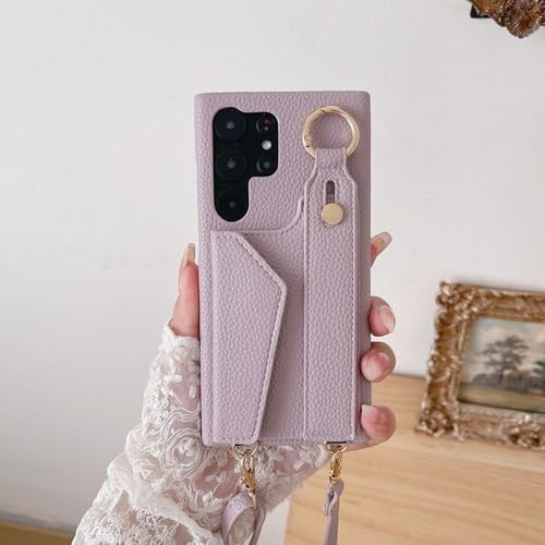 Coque Samsung Galaxy S22 Ultra avec dragonne et rangement carte pour un quotidien libre