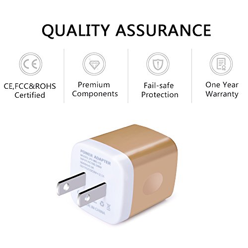 Usb Wall Charger, Charger Block, Ailkin 2.1A Multiport Fast Charge Power Brick Cube Plug Box Base Adapter For Ipad, Iphone, Ipod, Samsung Galaxy, Huawei, Htc, Lg, Or Other Cell Phone Smart Devices #TOP1