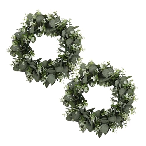 Couronne artificielle eucalyptus résistant aux intempéries pour déco durable - 2
