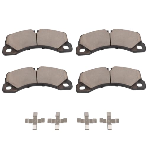 Image of SCITOO D1349 Ceramic Brake Pads Sets Front w /Hardware Replacement For Porsche For Cayenne 2008-2016│For Macan 2016-2017│For Panamera 2010-2016,For VW For Touareg 2011-2017