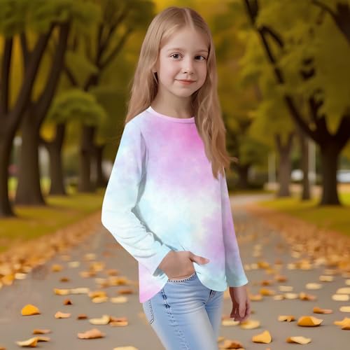 Teen Long Sleeve Tee Shirts Cute Crewneck Fall Tops & Blouses Casual Tie Dye Summer Clothes Lightweight Boys Outfits2