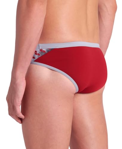 Image of ARENA Men's Icons Solid Swim Briefs Professional Training Swimsuit Sports Trunk