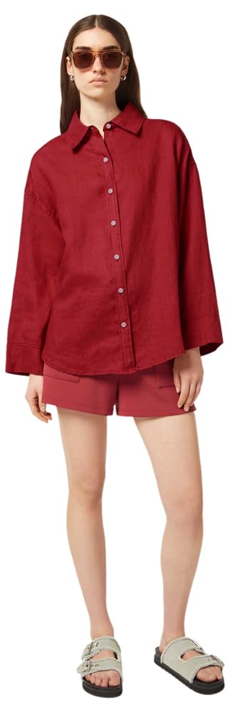 Scotch & Soda Linen Shirt T-Shirt Femme