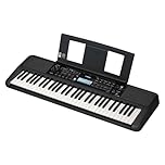 Yamaha PSR-E383 Clavier portable pour débutants, 650 voix d'instruments authentiques avec touches tactiles et une polyphonie de 48 notes