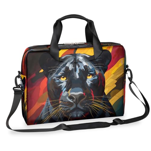 Bolso para Laptop Unisex 15.6-16 Pulgadas Negro Leopardo
