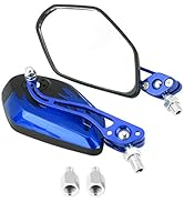 Milltrip Motorcycle Rear View Mirrors,Rear View Mirrors,1 Pair of Aluminum Flame Side Mirrors for...