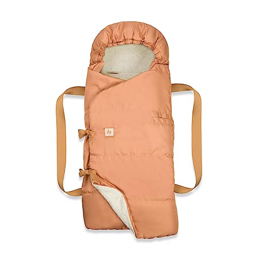 Hauck 3in1 Babytragetasche, Fußsack und Spieldecke Carry N Play, Babynest ab Geburt, Einfache und Sichere Befestigung am Buggy, Weiches Inlay, Waschbar (Dots Cork)