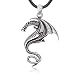 Dan's Jewelers Gothic Dragon Pendant Necklace, Fine Pewter Jewelry