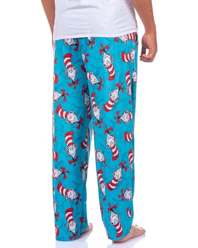 Dr. Seuss PJs Mens Cat In The Hat Expressions All Over Print Pajama Pants4
