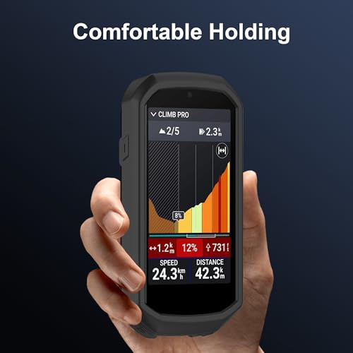 Silicone Case Compatible for Garmin Edge 1050 Bike Computer, Black