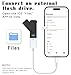 Opluz [2 Pack] Lightning to USB Camera Adapter for iPhone 14/iPad + USB C to Female USB OTG Cable Adapter for iPhone 15/Samsung, Compatible with USB Flash Drive, Keyboard, Mouse, MIDI, Hubs