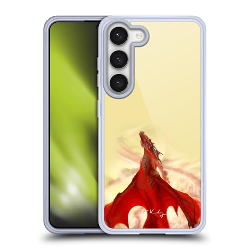 Funda de Gel Samsung Galaxy S23 5G con Diseño de Dragones de Fuego Piya Wannachaiwong