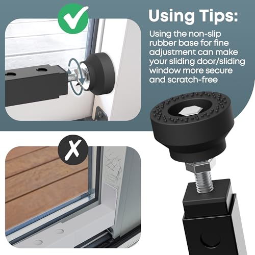 Tope de ventana para puerta corrediza de cristal de patio extensible 4