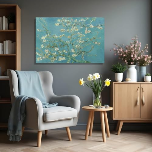 Amandier impression sur toile affiche florale 30x40 art