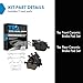 TRQ Front & Rear Brake Pads Ceramic Compatible with 2019 Volvo S60 2017-2019 S90 V60 2018-2019 V90 V90 Cross Country XC60 2016-2019 XC90