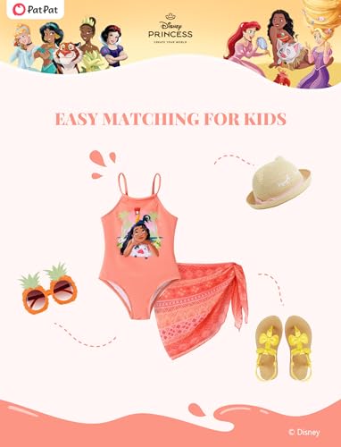 Image of Disney Stitch Marvel Frozen Elsa Girls Swimsuits UPF 50+ One Piece Bathing Suits Sport Summer Swimwear for Kids Size 3-13Y