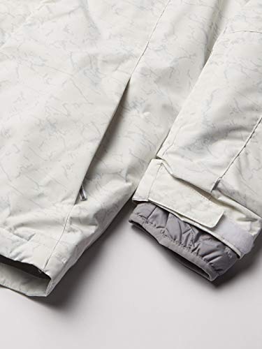 Columbia Youth Girls Whirlibird II Interchange Jacket, White Crackle Print/Columbia Grey, Small