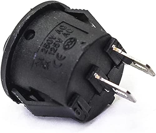 Bouton d'interrupteur d'alimentation rond et compact 16 mm avec 2 broches - 6
