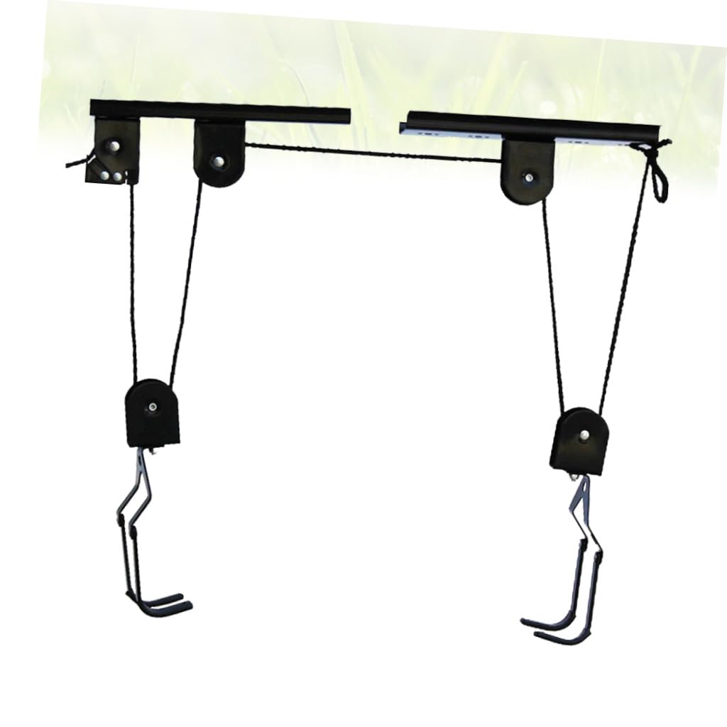 Gancho para Colgar Bicicleta de Montaña Resistente con Cuerda Soporte de Pared para Almacenamiento Fácil Instalación Capacidad para Garaje y Cobertizo Color