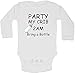 Produktbild Party at my Crib 2 am Bring eine Flasche  Personalisierte Lange Ärmel Baby Westen Bodys Baby wächst  Unisex (Jungen, Mädchen)  Wei 69 Monate