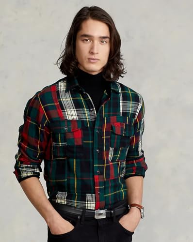 POLO RALPH LAUREN Men's Multi Plaid Fun Shirt,(M,Multicolor)2
