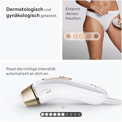 Braun IPL Geräte Haarentfernung Silk·expert Pro 5, PL5321, Weiß/Gold – Ansicht 6