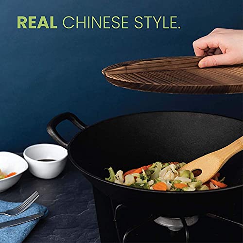 Wok de Hierro Fundido de 55 cm para Cocina miniatura 6