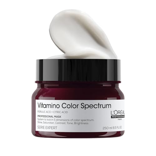 Image of L'Oreal Professionnel Paris Vitamino Color Spectrum Mask for colored hair | Moisturizing mask that Protects Color from fading | Locks dye inside the fibre| Ferulic acid + Citric acid, 250ml