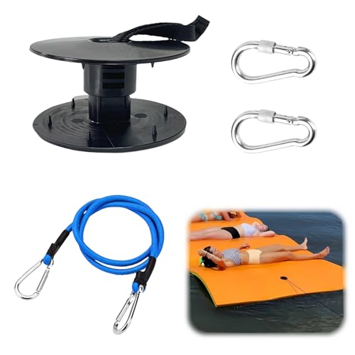 Kit de anclaje para colchoneta flotante con cuerda elástica miniatura 1