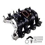 Upper Intake Manifold w/Gaskets Thermostat Kit | Fit for Ford Excursion Expedition E-150 Econoline Club Wagon E-250 E-350 E-450 F-250 F-350 Super Duty F-150 Heritage, V8 5.4L | OE# 2L1Z9424AA 615-188