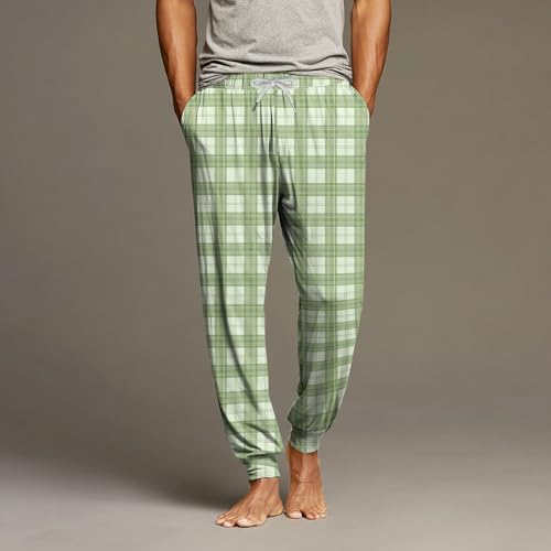 Mens Pajama Pants Lightweight Drawstring Comfortable Pants Lounge Bottoms Loose Soft Sleepwear Pj Pant With Pockets2
