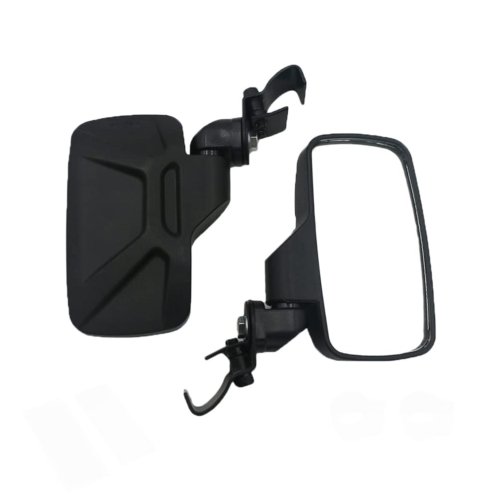 Riloer 2pz Specchietti retrovisori moto, specchietti laterali UTV PP con staffa, lente di ricambio specchio trasparente oversize, P-olaris R-anger